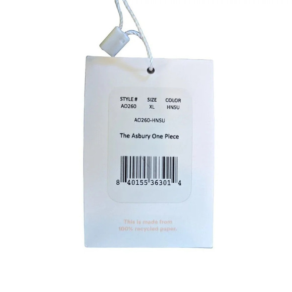 Andie Swim The Asbury One Piece Honeysuckle Yellow Eco Nylon Size XL - Picture 4 of 5